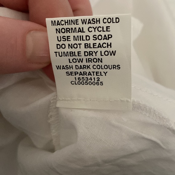 EShakti White Mini Dress Short Sleeve Scallop Neckline Women’s Size 2X 22W - Picture 7 of 10